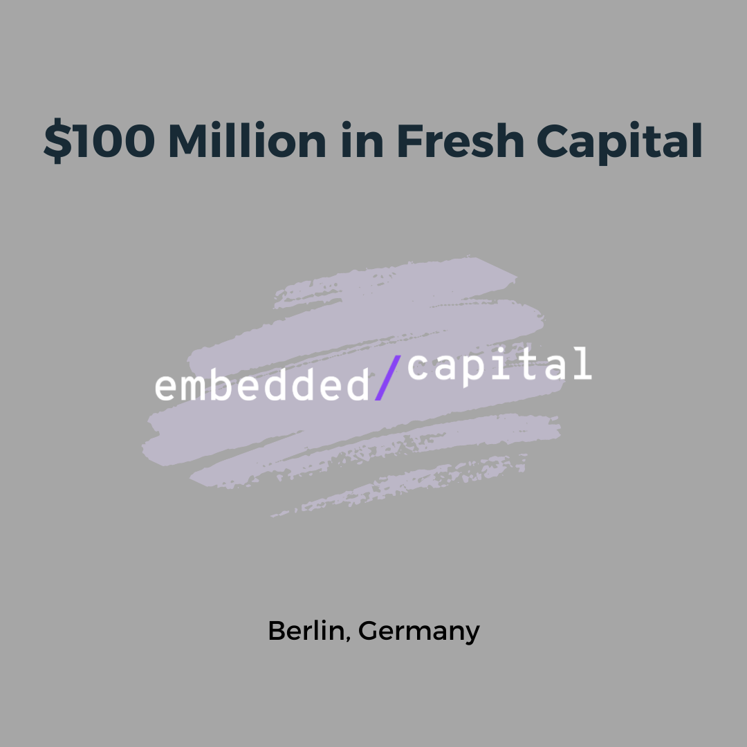 embedded/capital Closes €100M To Back Fintech Startups